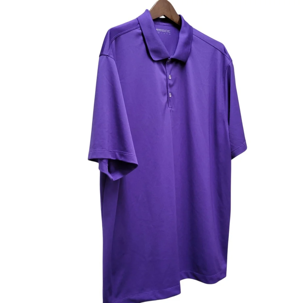 Nike Dri-FIT Men's Purple Golf Polo Shirt Size XXL Excellent Condition